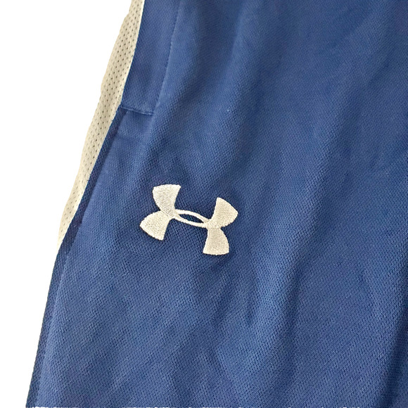 NWT Under Armour Men's Med Fitted Performance Taper Joggers Dark Blue Zipper Leg - Picture 4 of 13